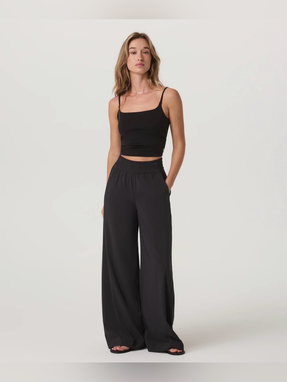 VUORI Villa Wideleg Pants - Black Sz XS